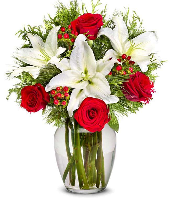 Classic Christmas Lily Bouquet