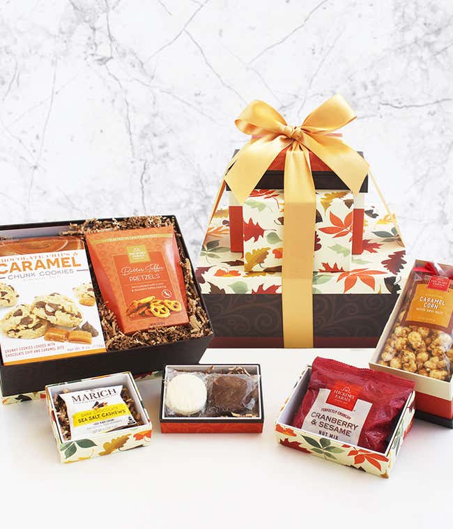 Fall Harvest Gift Tower