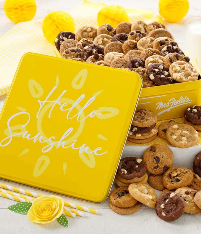 Mrs. Fields Hello Sunshine Cookie Tin